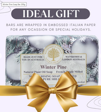 Load image into Gallery viewer, Winter Pine  Natural Shea Butter Bar Soap
