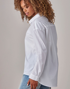 Classic Button Down Shirt in Black or White