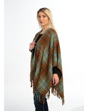 Load image into Gallery viewer, Woodland Plaid Wrap / Shawl in Black or Sage
