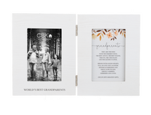 Load image into Gallery viewer, World&#39;s Best Grandparents Dual Frame 4 x 6 with Quote
