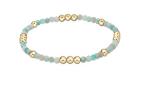 Worthy Pattern 3mm Amazonite Bead Bracelet