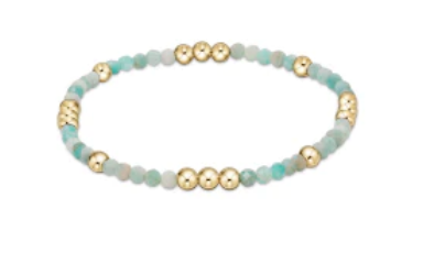 Worthy Pattern 3mm Amazonite Bead Bracelet