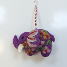 Load image into Gallery viewer, Wool Elephant Ornament
