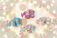 Load image into Gallery viewer, Wool Elephant Ornament
