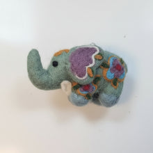 Load image into Gallery viewer, Wool Elephant Ornament
