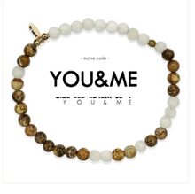 Load image into Gallery viewer, You &amp; Me Morse Code Matching Set Bracelets
