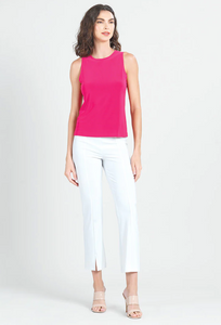 Clara Sunwoo Hot Pink Modern Jewel Neck Tank