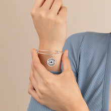 Load image into Gallery viewer, Alex and Ani Evil Eye + Sodalite Charm Bracelet In Silver or Gold
