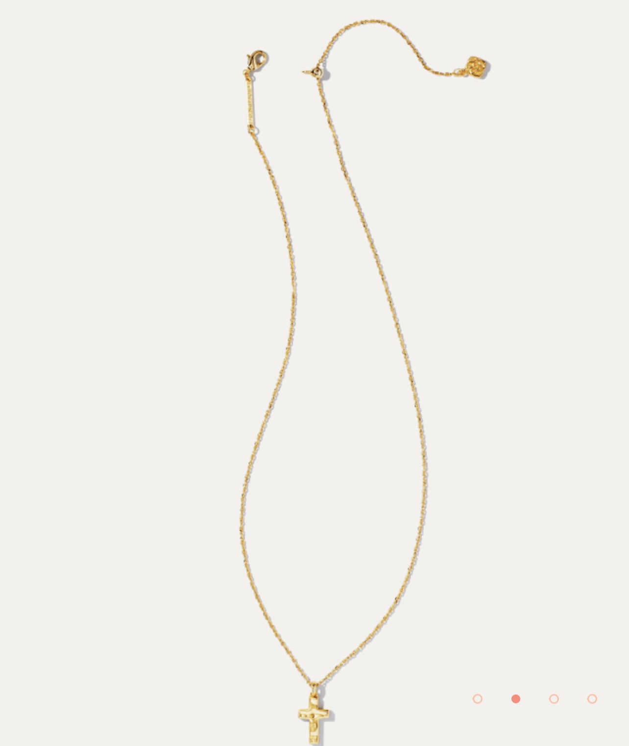 Cross Gold Pendant Necklace in White Crystal | Kendra Scott