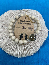 Load image into Gallery viewer, Natural Stone Bracelet with Beach Sand from Sea Isle City, NJ
