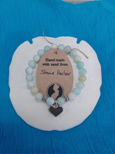 Load image into Gallery viewer, Natural Stone Bracelet with Beach Sand from Stone Harbor, NJ
