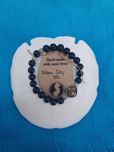 Load image into Gallery viewer, Natural Stone Bracelet with Beach Sand from Ocean City, Maryland
