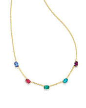 Load image into Gallery viewer, Kendra Scott Cailin Crystal Strand Necklace Gold Multi Mix - Markdowns
