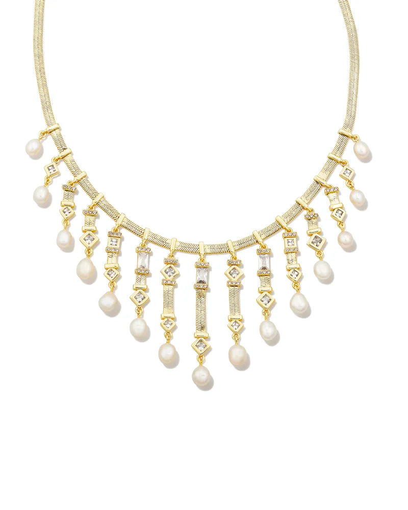Art Deco Aquamarine and Diamond Statement Necklace - Valobra Jewelry