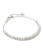 Load image into Gallery viewer, Gracie Rhodium Tennis Delicate Chain Bracelet CZ
