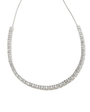 Load image into Gallery viewer, Kendra Scott Gracie Tennis Necklace Rhodium White Crystal
