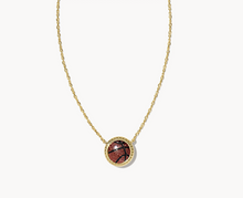Load image into Gallery viewer, Kendra Scott Gold Basketball Necklace In Orange Goldstone
