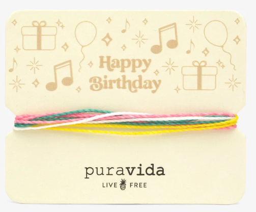 Pura Vida Happy Birthday Bracelet