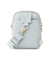 Load image into Gallery viewer, Kedzie Sky Blue Solstice Convertible Crossbody
