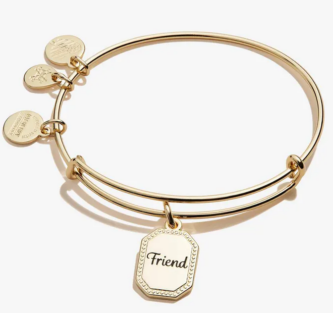 Alex and Ani Friend Bangle in Silver or Gold