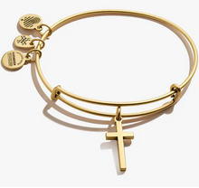 Load image into Gallery viewer, Alex and Ani Cross Bangle In Gold or Silver

