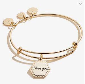 Alex and Ani 'I Love You' Bangle in Silver or Gold
