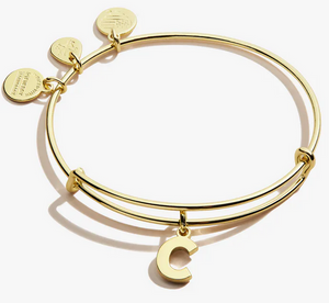 Alex and Ani 'C' Initial Bracelet Silver or Gold
