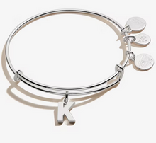Load image into Gallery viewer, Alex and Ani &#39;K&#39; Initial Bracelet In Silver or Gold
