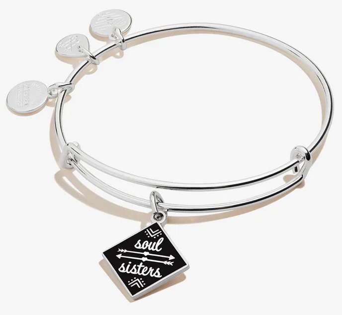 Alex and Ani 'Soul Sisters' Silver Bangle Bracelet