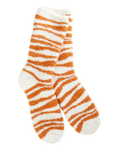 Amber Tiger Print Knit Pickin' Soft Socks