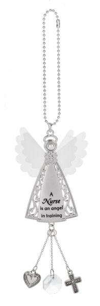 A Nurse Is An Angel In Training Car Charm