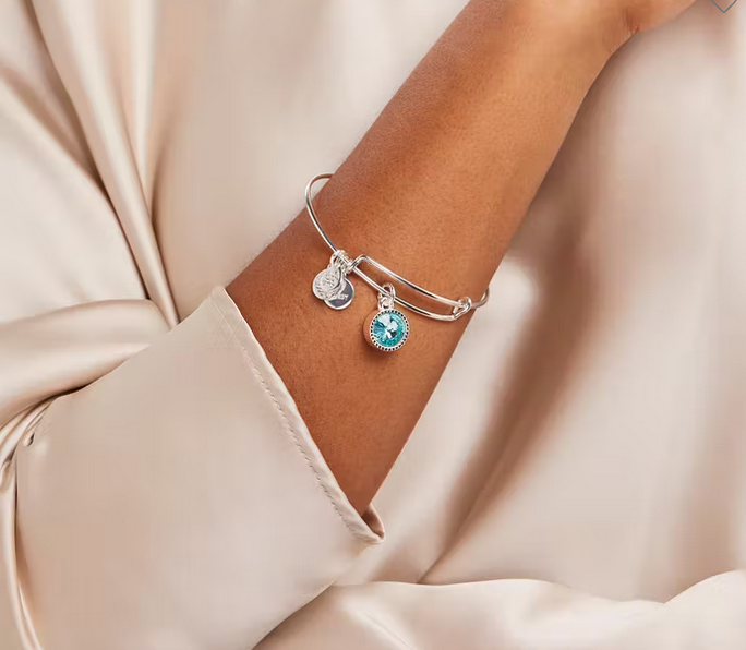 Alex and ani birthstone 2025 bracelet april