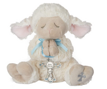 Load image into Gallery viewer, Baby Boy Serenity Lamb with Crib Cross
