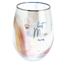 Load image into Gallery viewer, 18oz Stemless Wine Glass - Best Mom Ever
