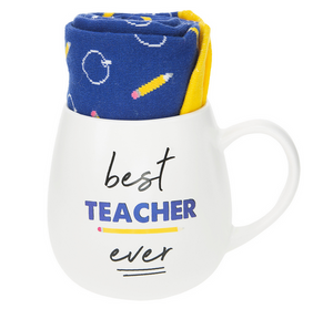 Best Teacher Ever - 15.5 oz Mug and Sock Set