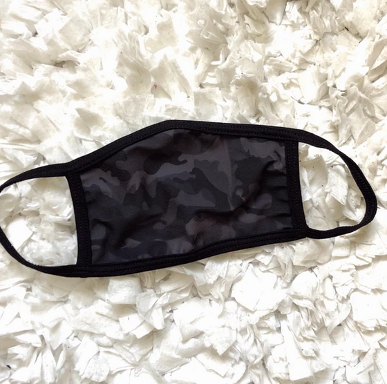 Black Camo Fask Mask or reverse for solid black
