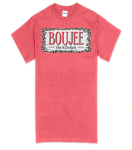 'Boujee On A Budget' Coral T-Shirt