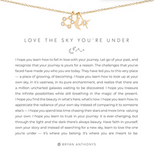 Load image into Gallery viewer, Love the Sky You&#39;re Under Dainty Necklace in Silver or Gold
