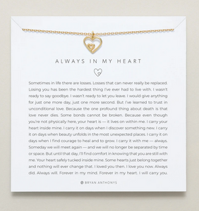 Bryan Anthonys Always in my Heart Necklace In Silver or Gold