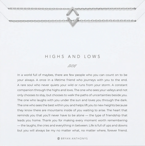 Bryan Anthonys Highs and Lows Necklace Set In Silver or Gold