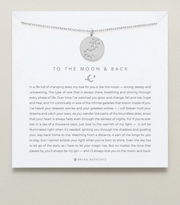 Bryan Anthonys To the Moon and Back Necklace In Silver or Gold