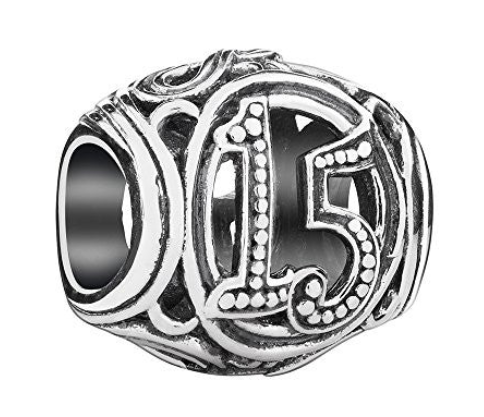 Chamilia 15th Milestone Sterling Silver Charm