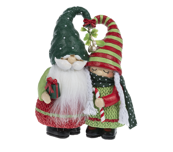Merry Mistletoe Gnomes Figurine