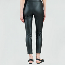 Load image into Gallery viewer, Clara Sunwoo Liquid Leather Black Skinny Pocket Pant
