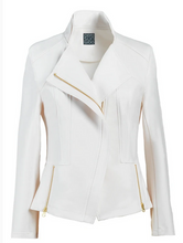 Load image into Gallery viewer, Ivory Liquid Leather Jacket by Clara Sunwoo
