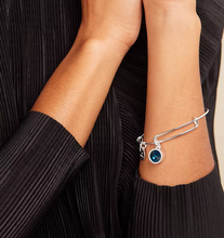Load image into Gallery viewer, Alex and Ani December Birthstone Bangle in Silver or Gold- Blue Zircon (New)
