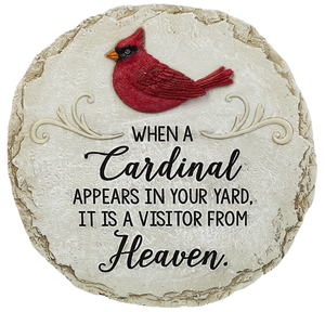 Cardinal Stepping Stone For Garden or Memorial