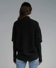 Load image into Gallery viewer, Elan Black Keegan Criss Cross Front Sweater - 50% OFF!
