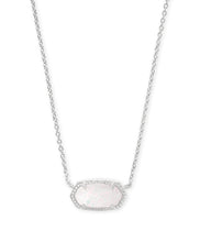Load image into Gallery viewer, Kendra Scott Elisa Silver or Gold Necklace In White Opal
