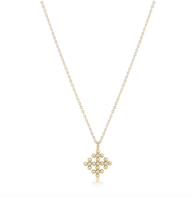 Enewton Gold Classic Beaded Signature Cross Encompass Necklace ...